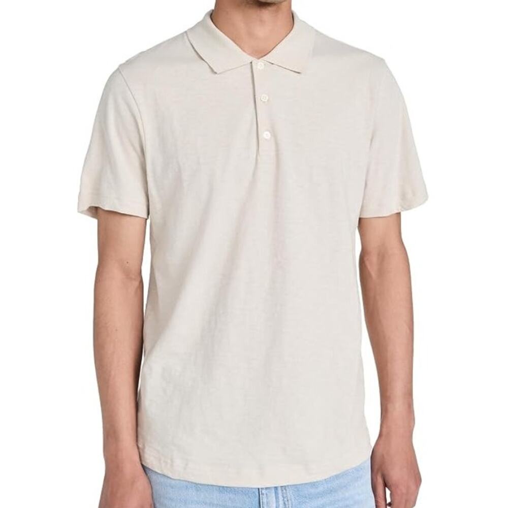 Theory Bron Polo Shirt in Sand White Cosmos Even Street Men's Size XXL NWT